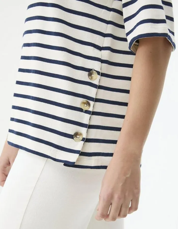 Women FatFace Tops and TShirts Kiki Stripe Top Ivory