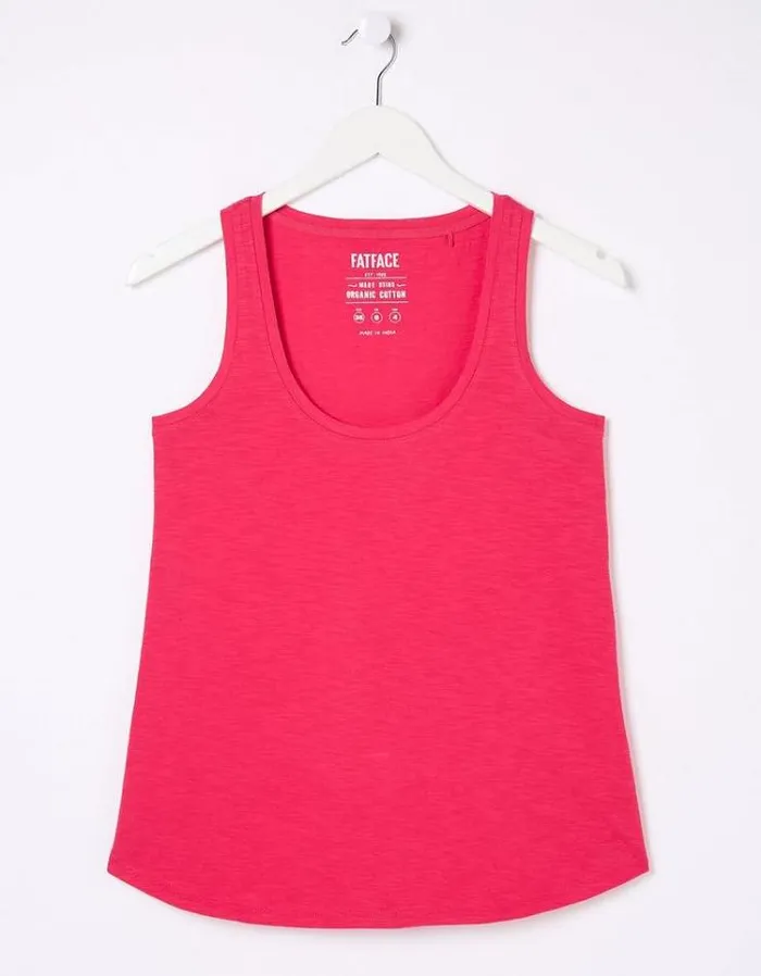 Women FatFace Tops and TShirts Kirsty Vest Fuchsia Pink