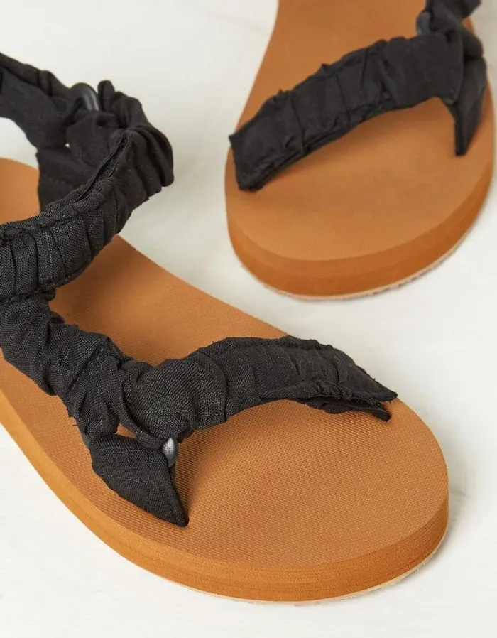 Women FatFace Vacation Shop Ettie Comfort Walking Sandal Black
