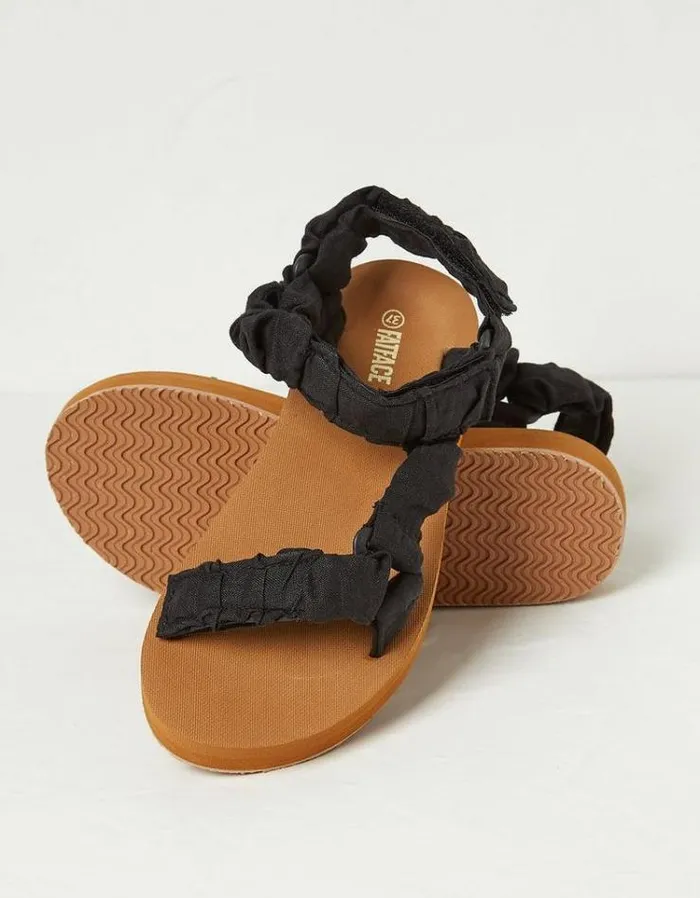 Women FatFace Vacation Shop Ettie Comfort Walking Sandal Black