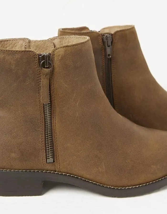 Women FatFace Women039s Sale Aria Zip Ankle Boot Tan