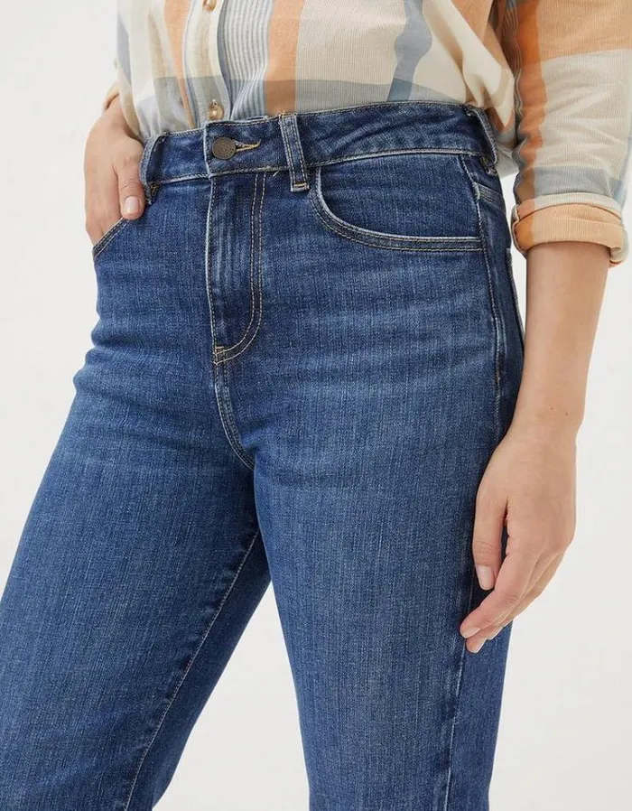 Women FatFace Women039s Sale Elise Wide Leg Jeans Vintage Blue