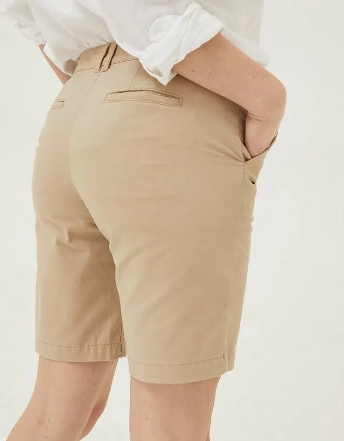 Women FatFace Women039s Sale Falmouth Bermuda Chino Shorts Stone