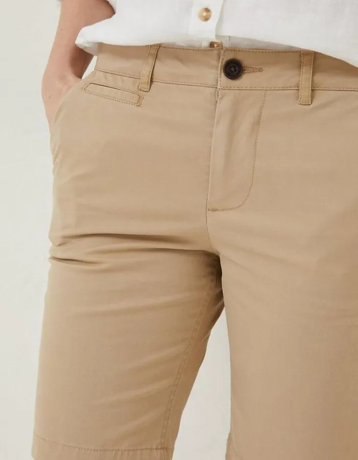 Women FatFace Women039s Sale Falmouth Bermuda Chino Shorts Stone