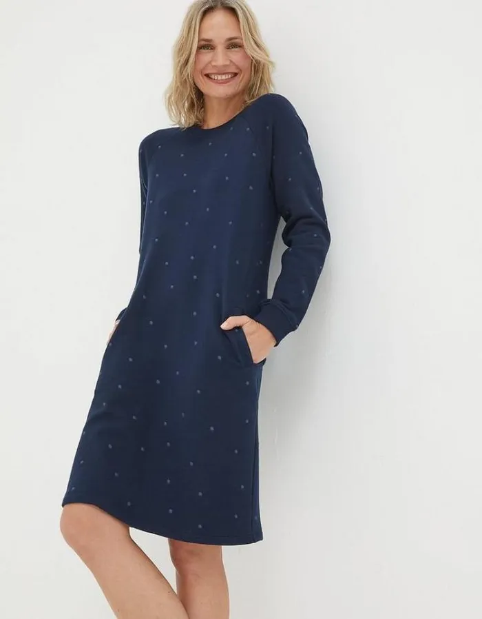 Women FatFace Women039s Sale Georgia Sweat Dress Navy