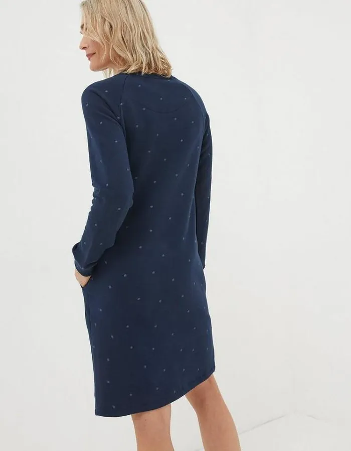 Women FatFace Women039s Sale Georgia Sweat Dress Navy