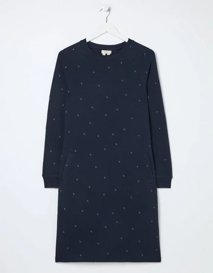 Women FatFace Women039s Sale Georgia Sweat Dress Navy