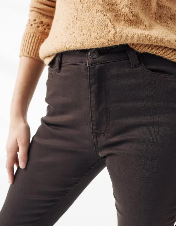 Women FatFace Women039s Sale Harlow High Waist Jeggings Chocolate
