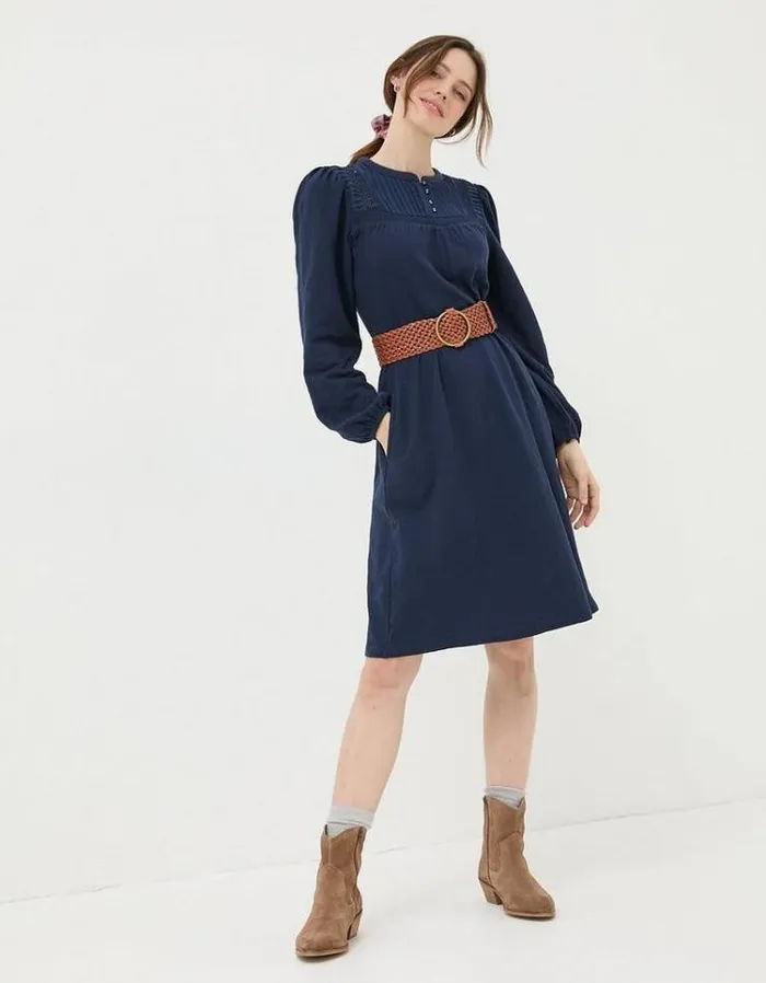 Women FatFace Women039s Sale Orla Jersey Dress Navy