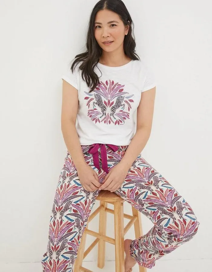 Women FatFace Women039s Sale Zebra Graphic TShirt Ivory