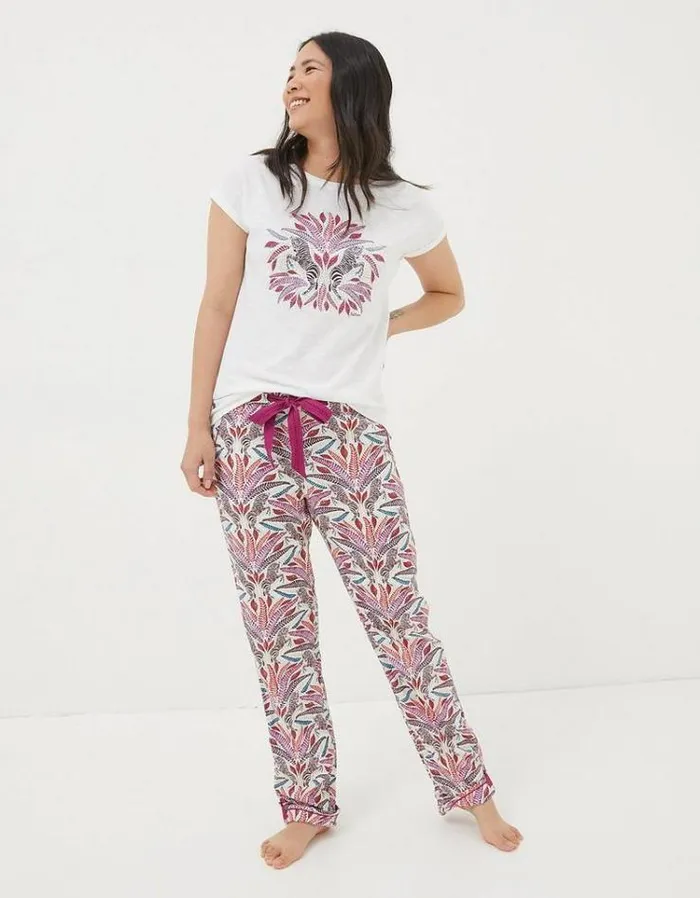Women FatFace Women039s Sale Zebra Graphic TShirt Ivory
