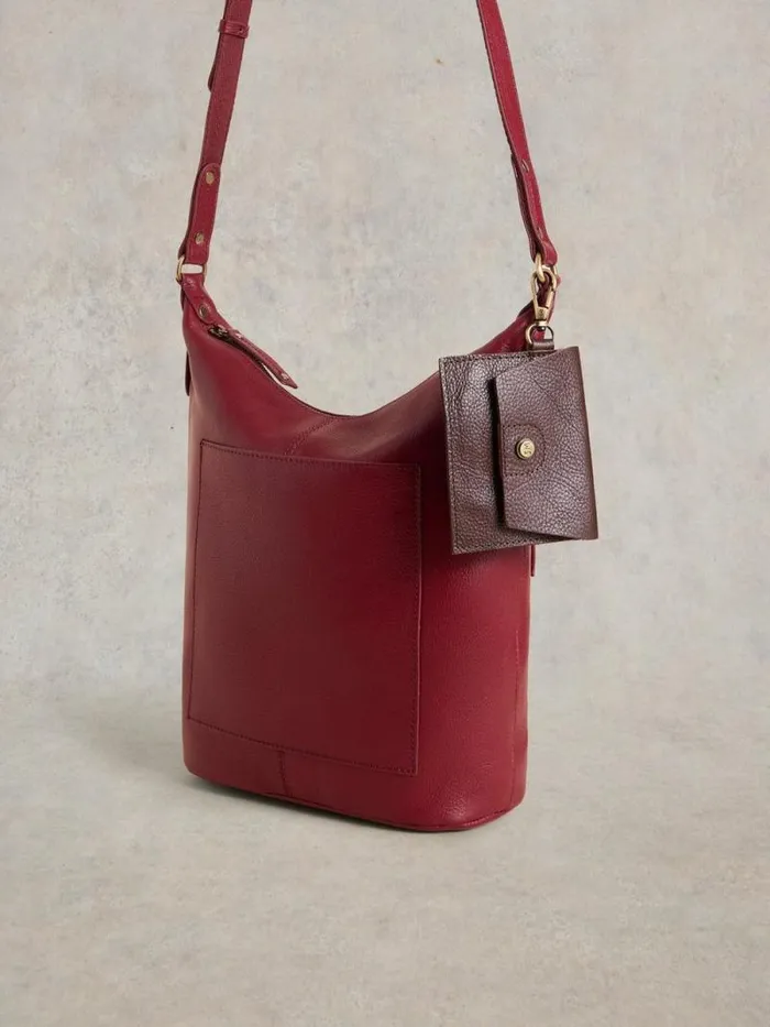 Women Fern Crossbody Deep Red White Stuff Bags and Purses