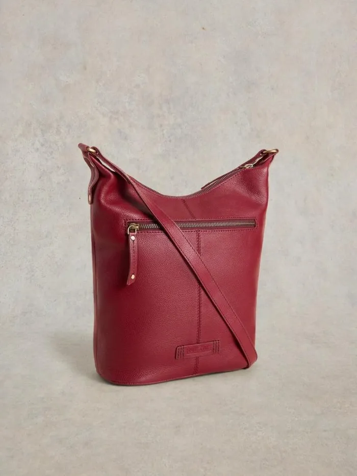 Women Fern Crossbody Deep Red White Stuff Bags and Purses