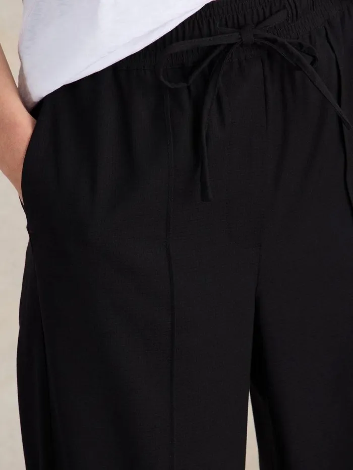 Women Freda Wide Leg Trouser Pure Black White Stuff Trousers