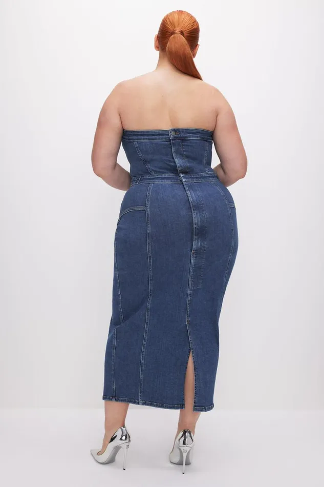 Women GOOD AMERICAN Dresses FIT FOR SUCCESS TUBE MIDIDRESS Indigo594