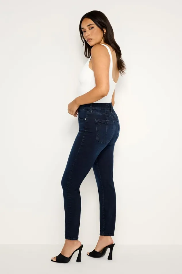 Women GOOD AMERICAN Jeans ALWAYS FITS GOOD LEGS SKINNY CROPPEDJEANS Indigo688