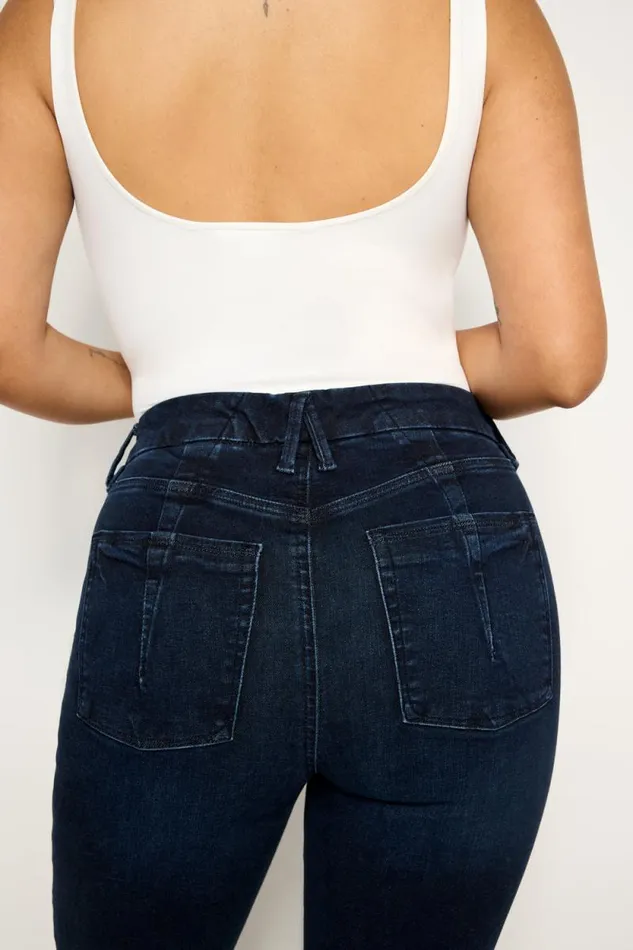 Women GOOD AMERICAN Jeans ALWAYS FITS GOOD LEGS SKINNY CROPPEDJEANS Indigo688