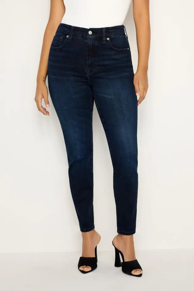 Women GOOD AMERICAN Jeans ALWAYS FITS GOOD LEGS SKINNY CROPPEDJEANS Indigo688