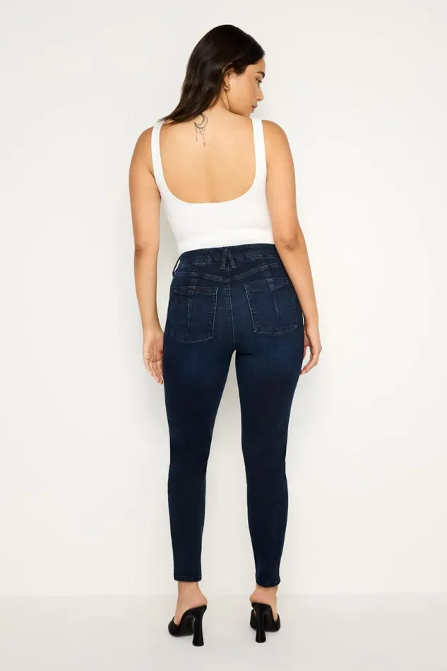 Women GOOD AMERICAN Jeans ALWAYS FITS GOOD LEGS SKINNY CROPPEDJEANS Indigo688