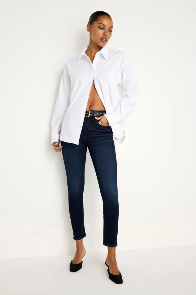 Women GOOD AMERICAN Jeans ALWAYS FITS GOOD LEGS SKINNY CROPPEDJEANS Indigo688