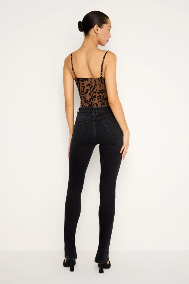 Women GOOD AMERICAN Jeans ALWAYS FITS GOOD LEGS SKINNYJEANS Black335