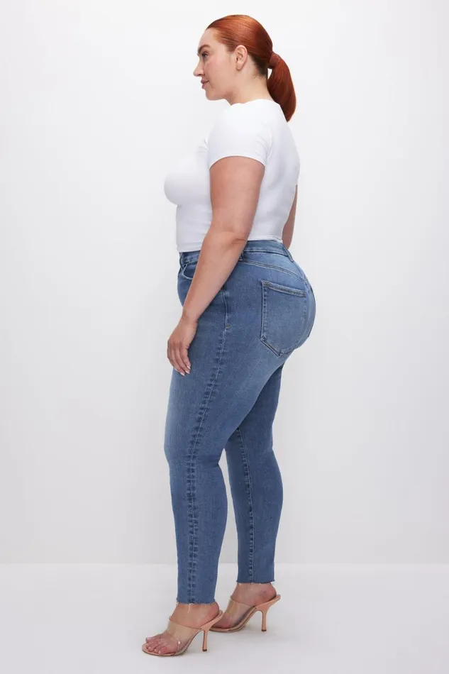Women GOOD AMERICAN Jeans ALWAYS FITS GOOD WAIST SKINNYJEANS Indigo324