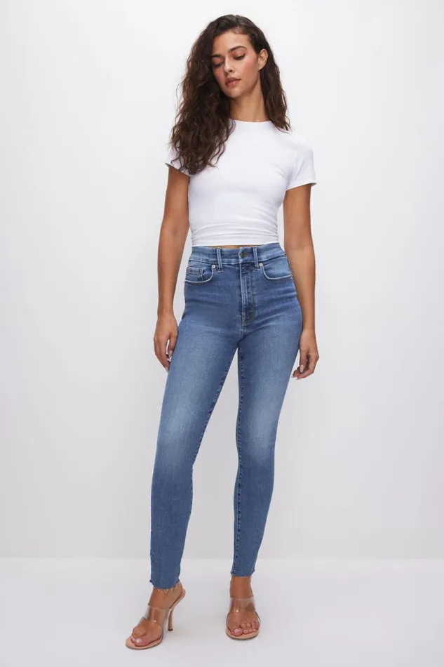 Women GOOD AMERICAN Jeans ALWAYS FITS GOOD WAIST SKINNYJEANS Indigo324