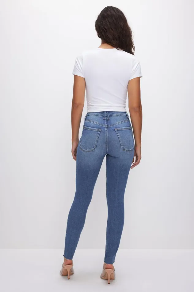 Women GOOD AMERICAN Jeans ALWAYS FITS GOOD WAIST SKINNYJEANS Indigo324