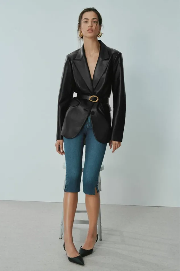 Women GOOD AMERICAN Jeans GOODCAPRI Blue004