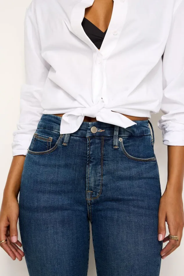 Women GOOD AMERICAN Jeans GOODCAPRI Blue004