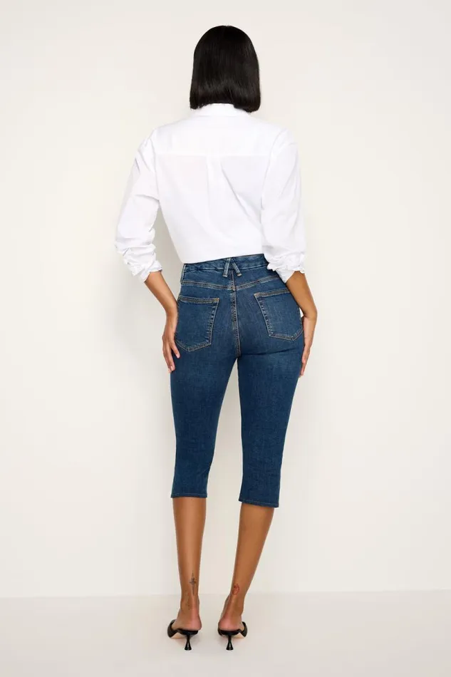Women GOOD AMERICAN Jeans GOODCAPRI Blue004