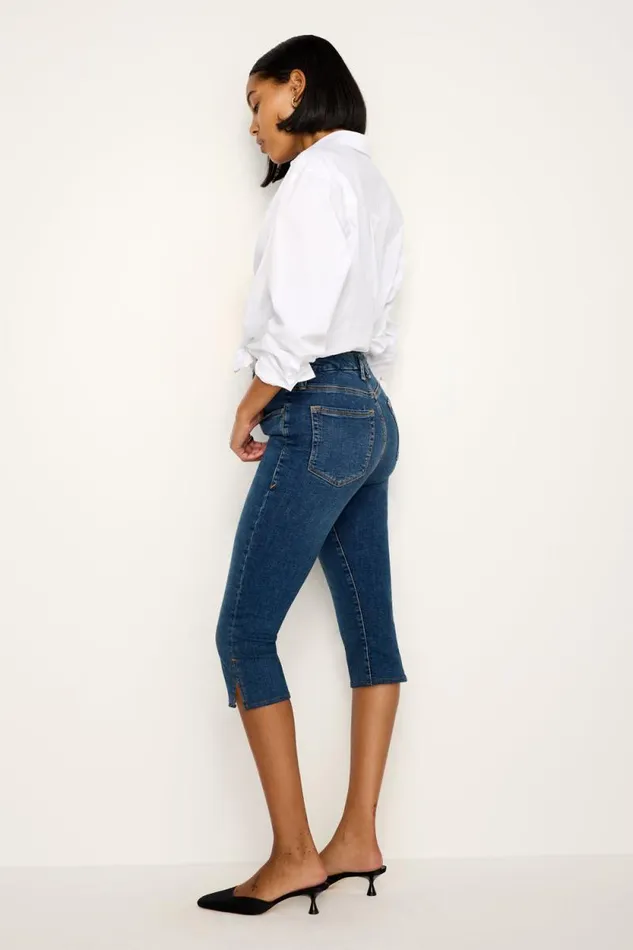 Women GOOD AMERICAN Jeans GOODCAPRI Blue004