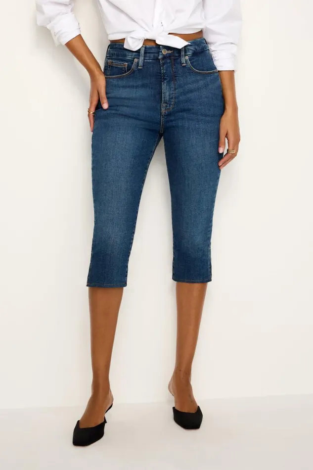 Women GOOD AMERICAN Jeans GOODCAPRI Blue004