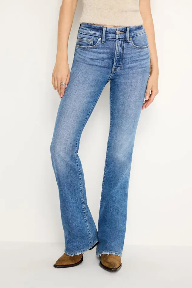 Women GOOD AMERICAN Jeans GOOD CLASSIC SLIM BOOTCUTJEANS Indigo692