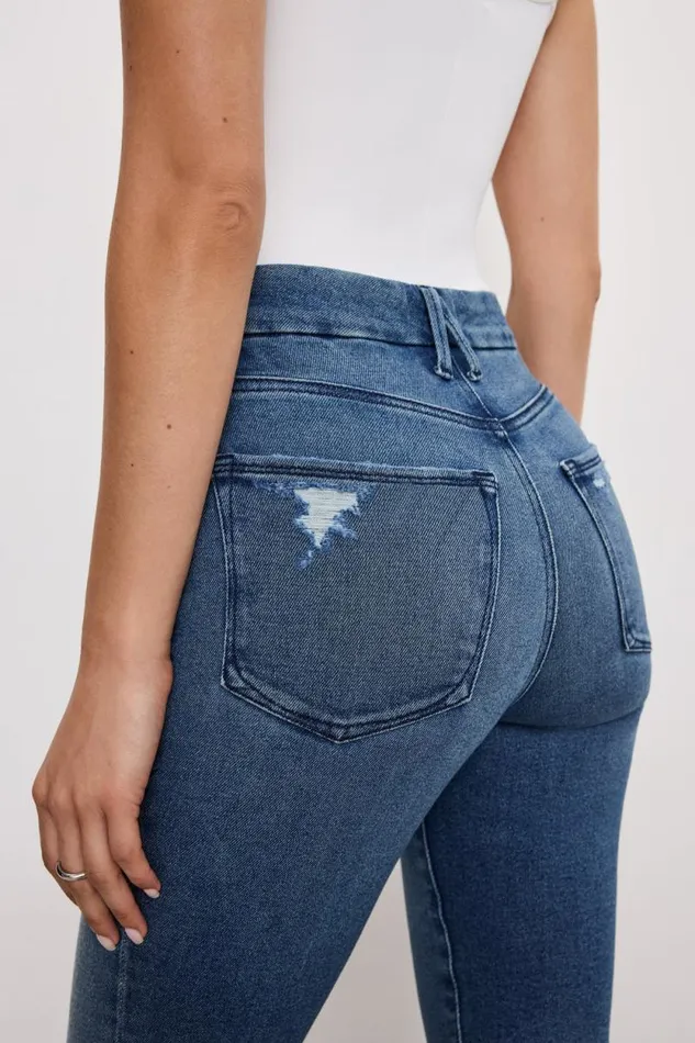 Women GOOD AMERICAN Jeans GOOD LEGS FLAREJEANS Indigo745