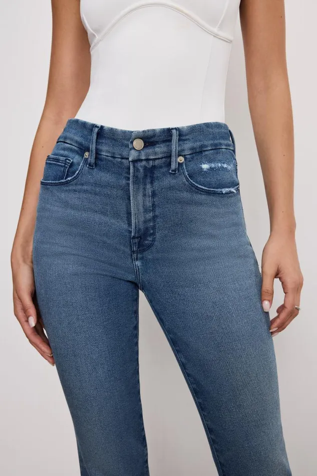 Women GOOD AMERICAN Jeans GOOD LEGS FLAREJEANS Indigo745