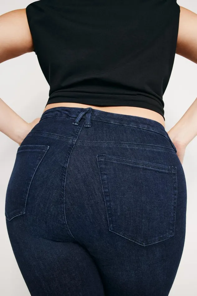Women GOOD AMERICAN Jeans GOOD LEGS SKINNYJEANS Blue224