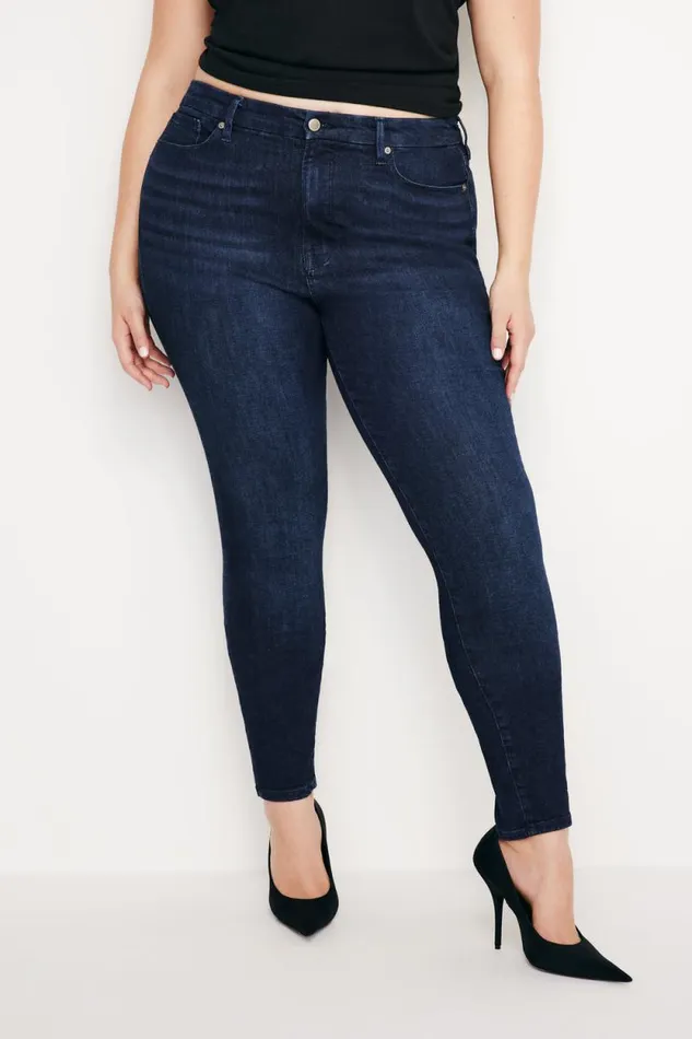 Women GOOD AMERICAN Jeans GOOD LEGS SKINNYJEANS Blue224