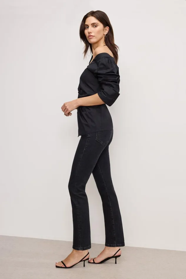 Women GOOD AMERICAN Jeans GOOD LEGS STRAIGHTJEANS Black184