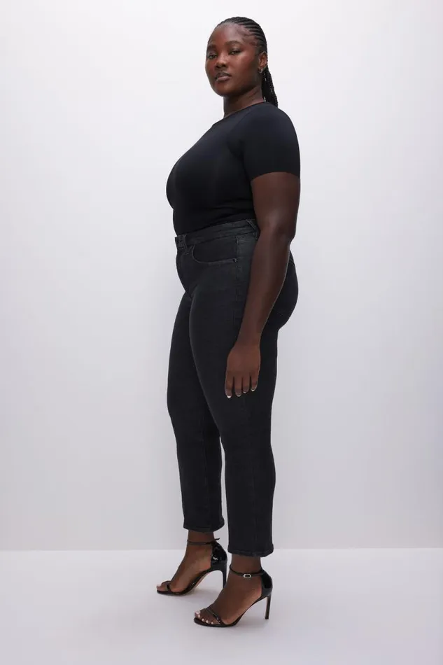 Women GOOD AMERICAN Jeans GOOD LEGS STRAIGHTJEANS Black184