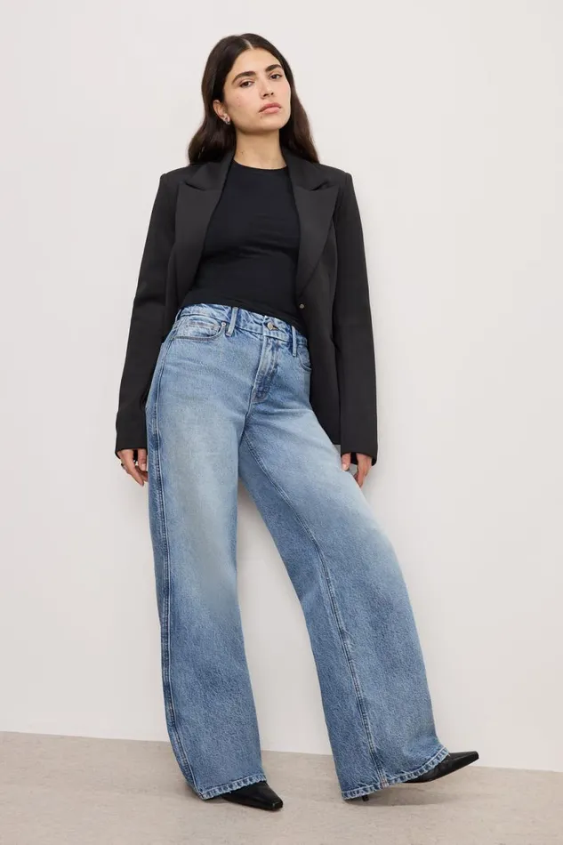 Women GOOD AMERICAN Jeans GOOD PETITE SKATEJEANS Indigo756