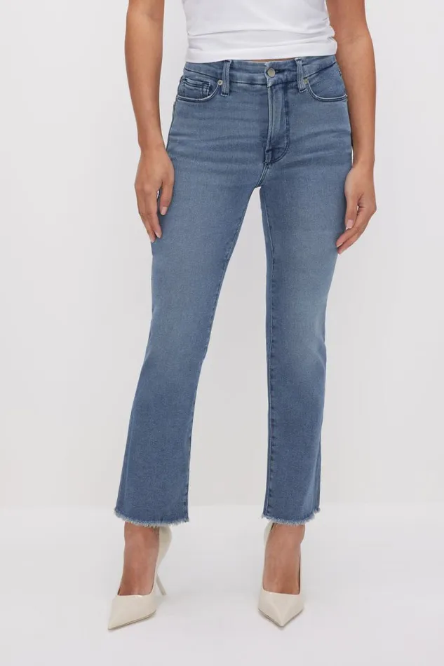 Women GOOD AMERICAN Jeans GOOD PETITE STRAIGHTJEANS Blue449