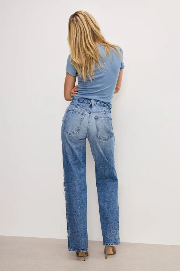 Women GOOD AMERICAN Jeans GOOD x2790s RELAXEDJEANS Indigo831
