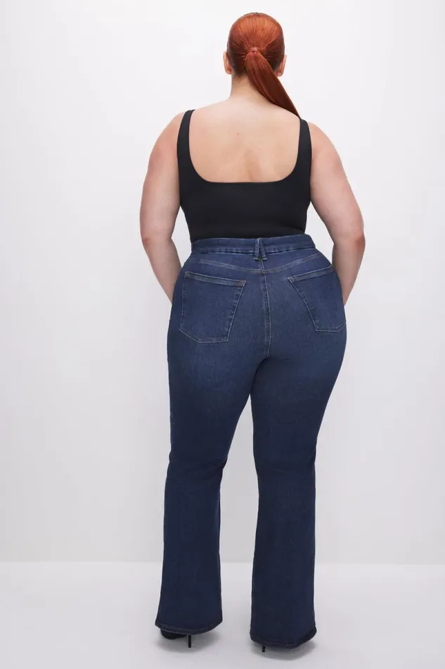 Women GOOD AMERICAN Jeans POWER STRETCH PULLON FLAREJEANS Indigo491