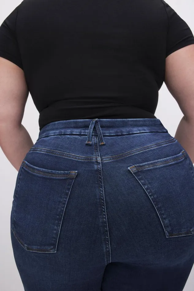 Women GOOD AMERICAN Jeans POWER STRETCH PULLON STRAIGHTJEANS Indigo491