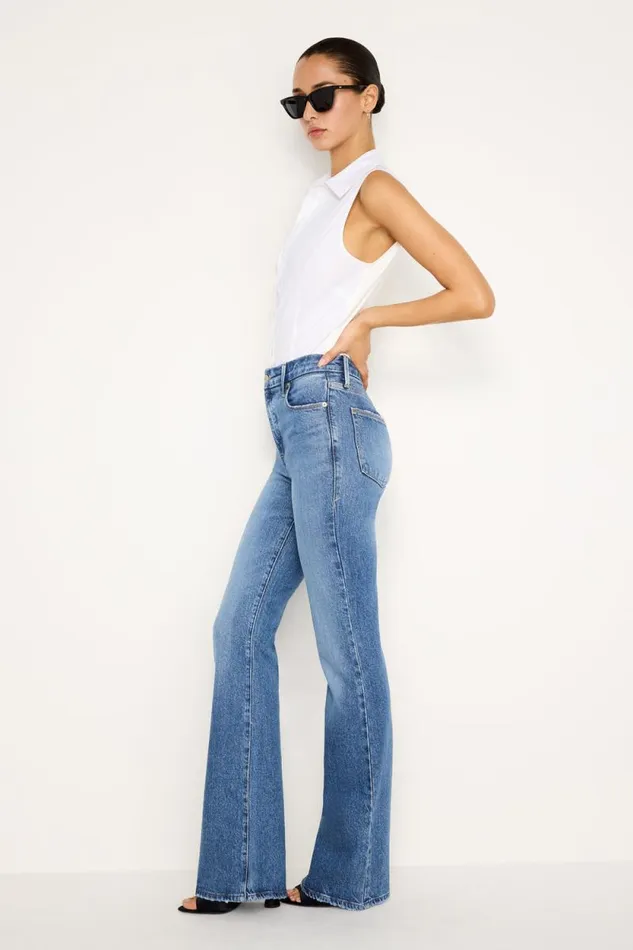 Women GOOD AMERICAN Jeans SOFTTECH GOOD CLASSIC SLIM BOOTCUTJEANS Indigo627