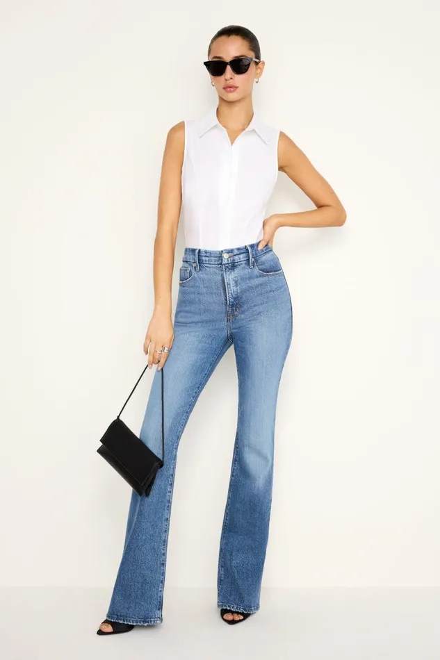 Women GOOD AMERICAN Jeans SOFTTECH GOOD CLASSIC SLIM BOOTCUTJEANS Indigo627 Women GOOD AMERICAN Jeans SOFTTECH GOOD CLASSIC SLIM BOOTCUTJEANS Indigo627