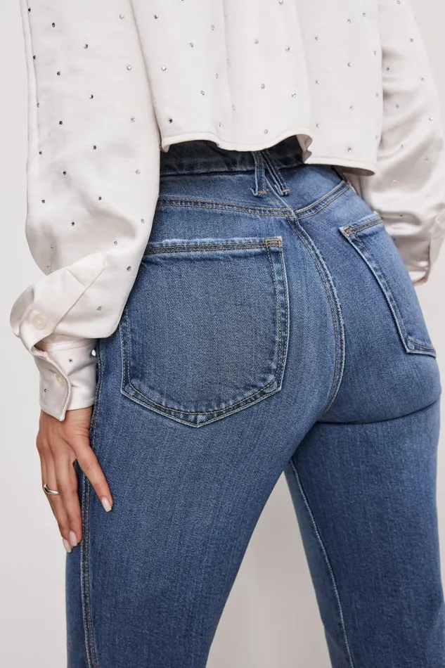 Women GOOD AMERICAN Jeans SOFTTECH GOOD CURVE STRAIGHTJEANS Indigo737