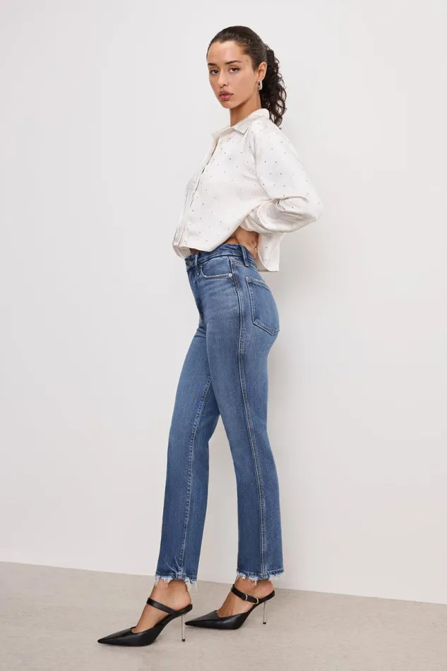 Women GOOD AMERICAN Jeans SOFTTECH GOOD CURVE STRAIGHTJEANS Indigo737