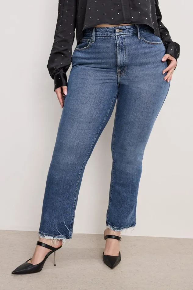 Women GOOD AMERICAN Jeans SOFTTECH GOOD CURVE STRAIGHTJEANS Indigo737